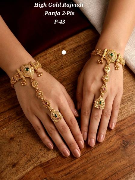 High gold rajvadi panja p 43 Artificial jewellery manufacturers in Gujarat